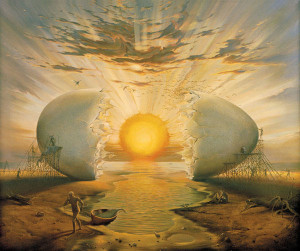 Vladimir_Kush_Sunrise_by_the_Ocean